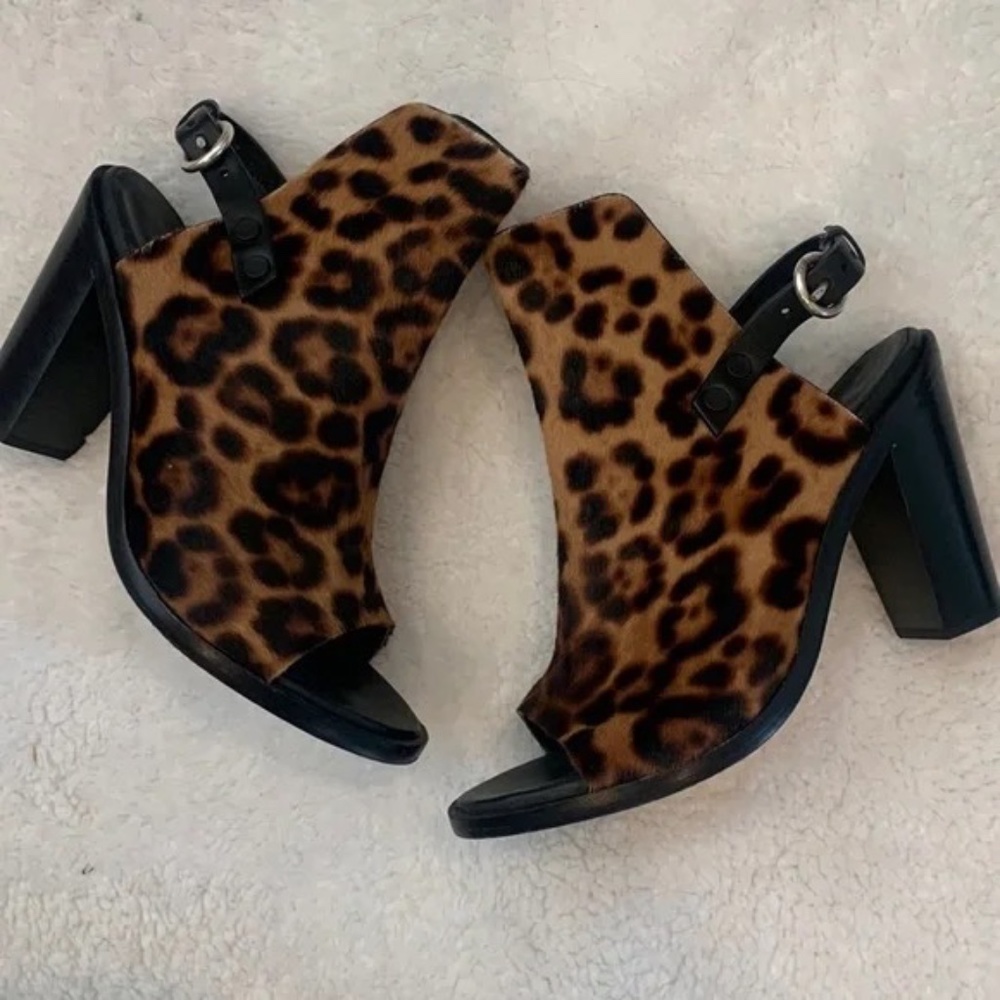 Rag and Bone Calf Hair Animal Print Boots